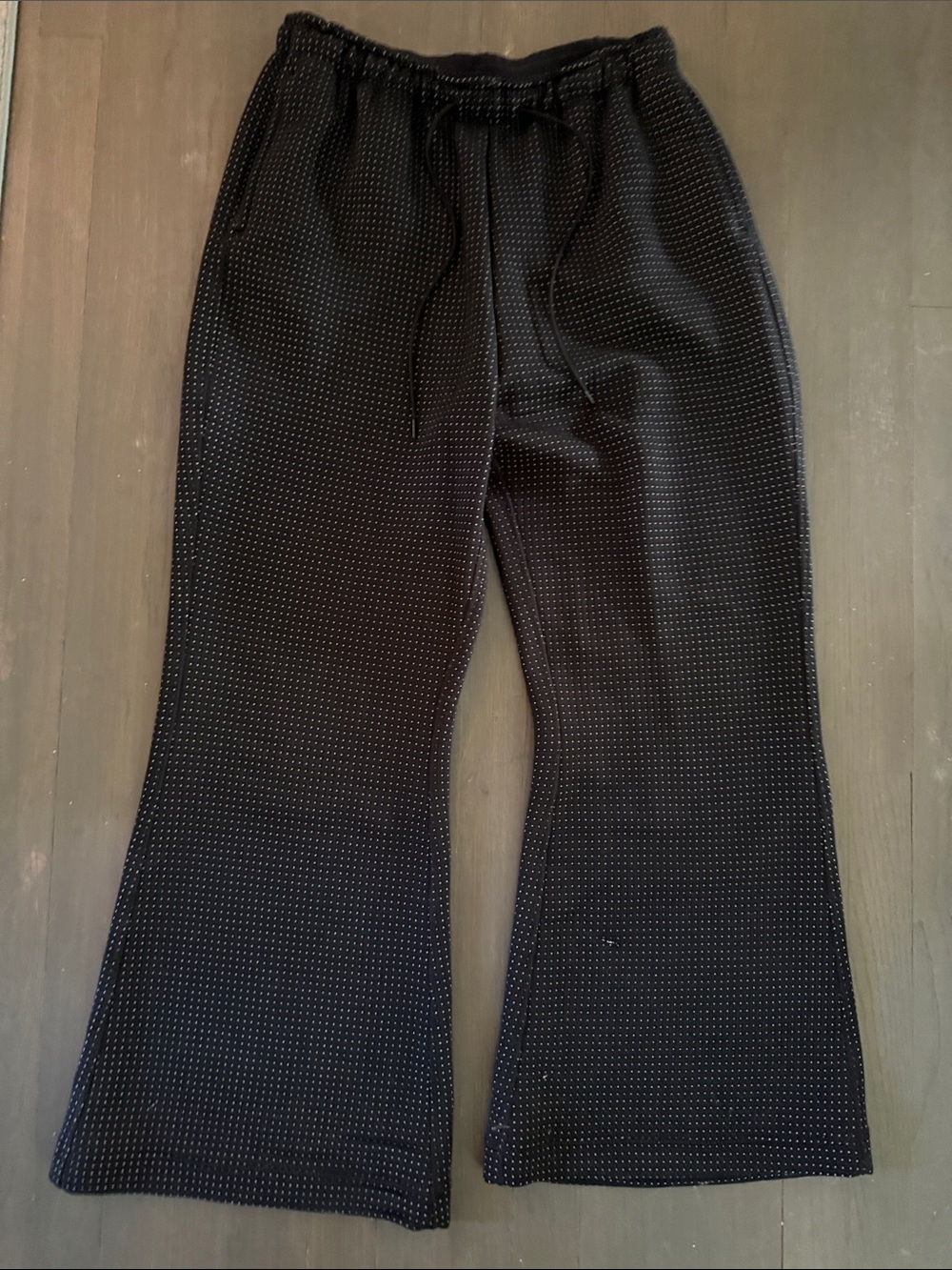 Black polka dot Flared Jogger Pants - Nike